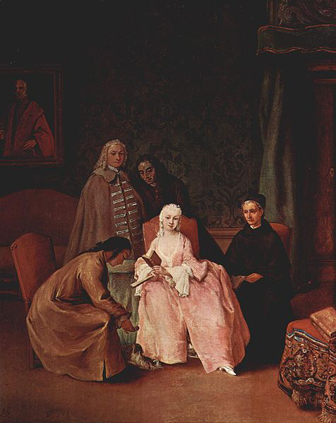 Pietro Longhi Besuch bei einer Dame